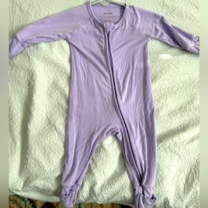 Little sleepies purple onesie